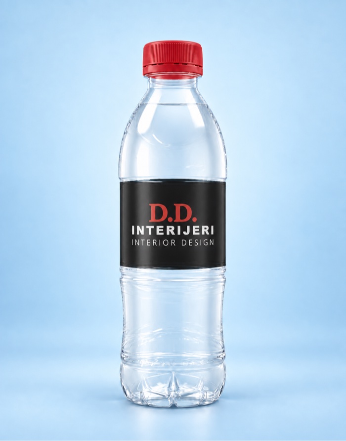 Promotivna boca vode – D.D. Interijeri